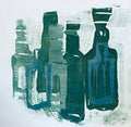 1910: Green Gin Bottles