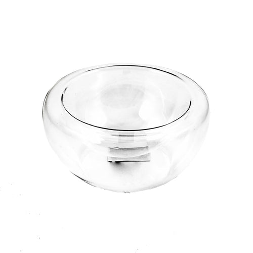 Portuguese Tableware Large Double-Walled Glass Bowl x 3 260ml Tableware Jugs & Glassware