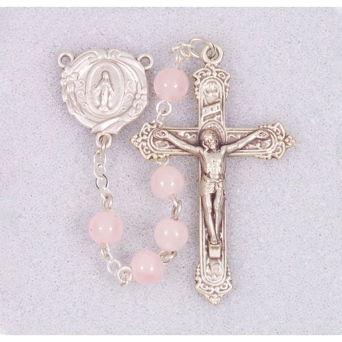 6mm Genuine Rose Quartz Bead Rosary