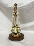 8" OLO Fatima Hand Painted Statue
