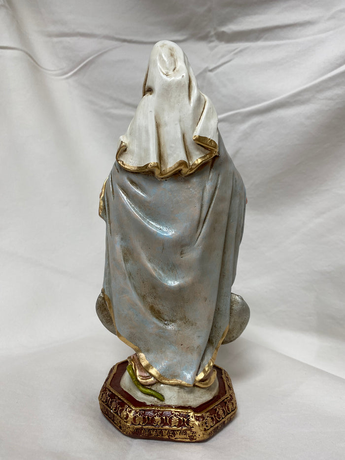 8.5" OLO Miraculous Medal Hand Painted Statue
