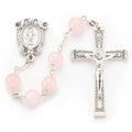 8mm Genuine Rose Quartz Round Stone Bead Rosary