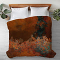 Abstract Duvet Cover in Cotton or Polyester, Copper Passion