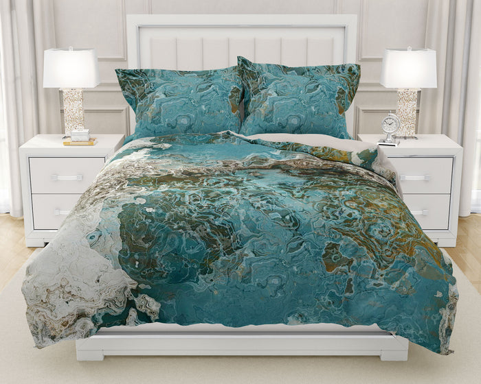 Abstract Art Duvet Cover, King, Queen, Twin Contemporary Bedroom Decor