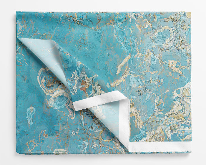 Abstract Fabric by the Yard, Spring Sky