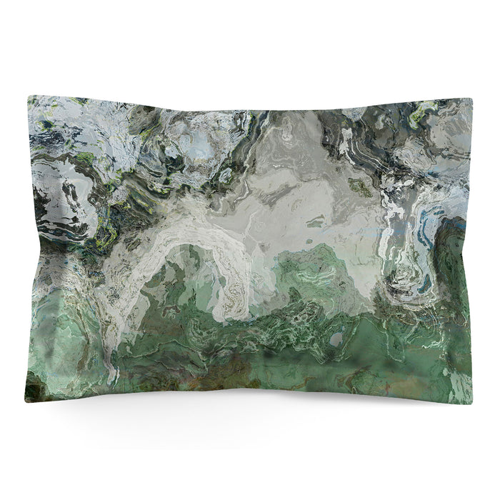 Abstract Shams in Cotton or Polyester, River Wind