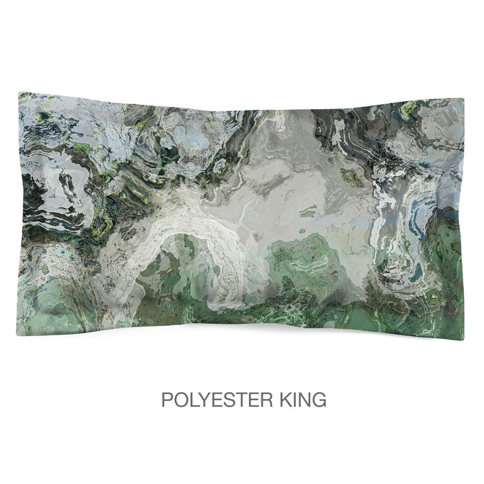 Abstract Shams in Cotton or Polyester, River Wind