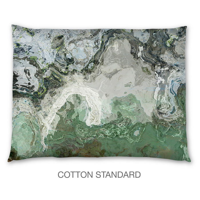 Abstract Shams in Cotton or Polyester, River Wind