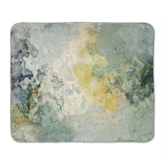 Abstract Sherpa Fleece Throw, Sage Lake