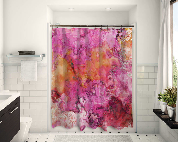 Abstract Shower Curtain, Topical