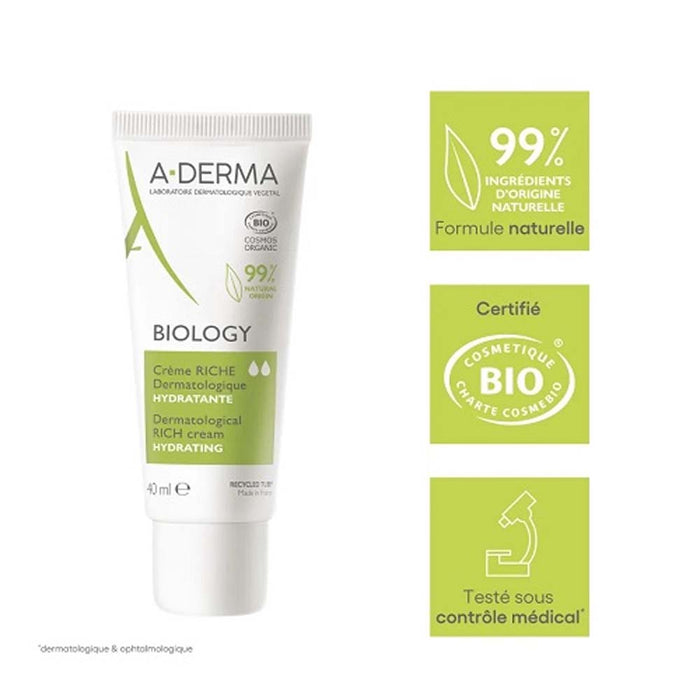 ADERMA Biology Moisturizing Rich Cream 40ml