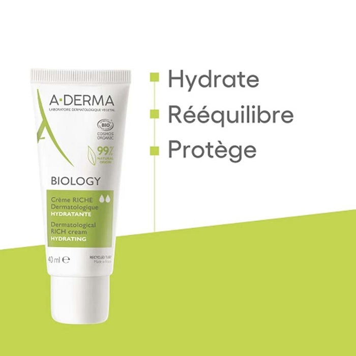 ADERMA Biology Moisturizing Rich Cream 40ml