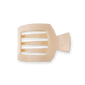 Teleties Almond Beige Small Flat Square Clip