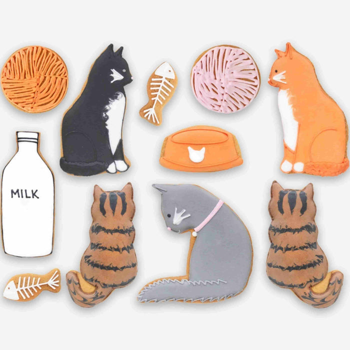 Biscuiteers Cool for Cats Iced Biscuits in Tin, 130g