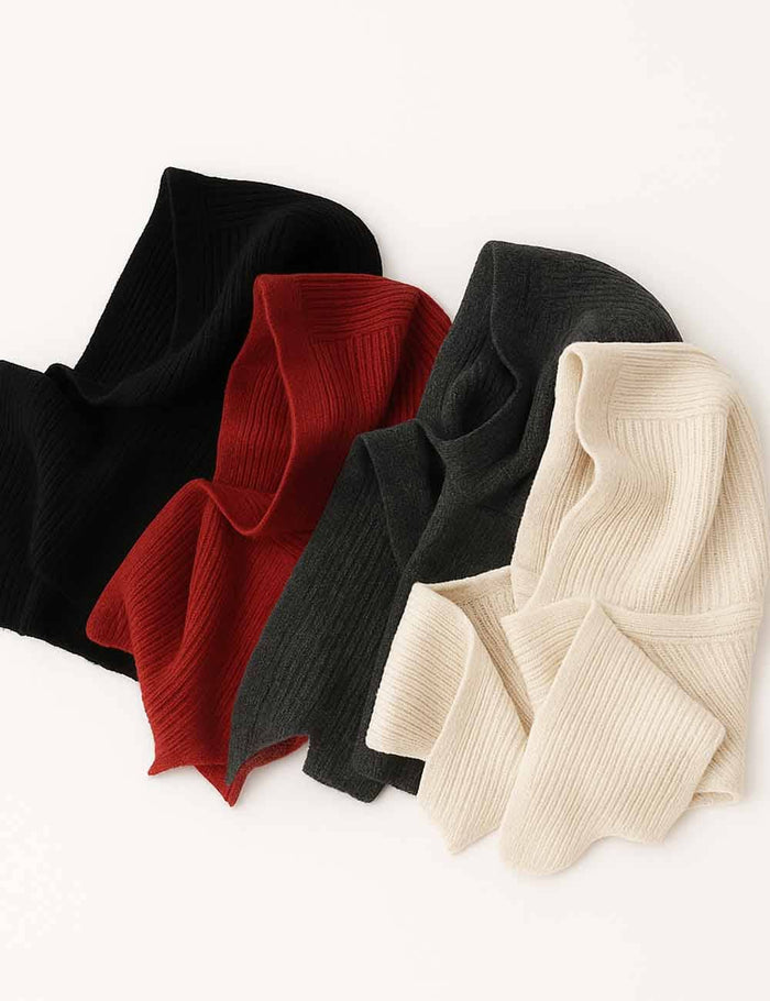 Black Licorice Hooded Scarf