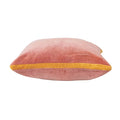 Blush Velvet Pillow w/ Contrasting Gusset