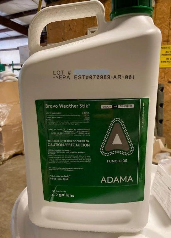 Bravo Weatherstick Chlorothalonil 2.5 gal Fungicide EPA 66222-276