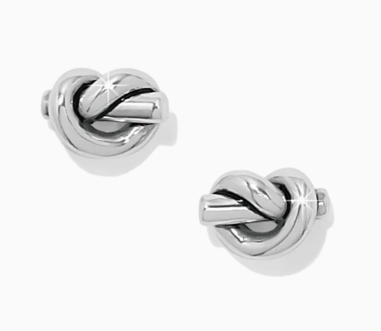 Brighton Interlok Single Knot Mini Earrings