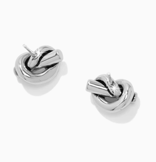 Brighton Interlok Single Knot Mini Earrings
