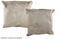 Champagne Cowhide Pillow #A36829