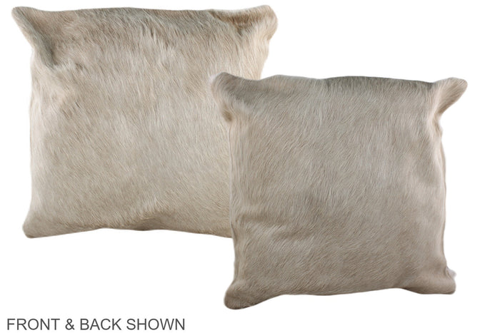 Champagne Cowhide Pillow #A36829