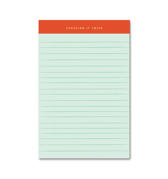 Checking It Twice Memo Notepad
