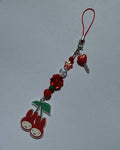 Cherry Bunny Miffy Beaded Phone Keychain