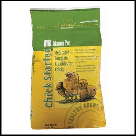 Chick Starter Medicated Manna Pro 5-Pound bag