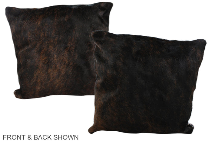Chocolate Cowhide Pillow #A37527