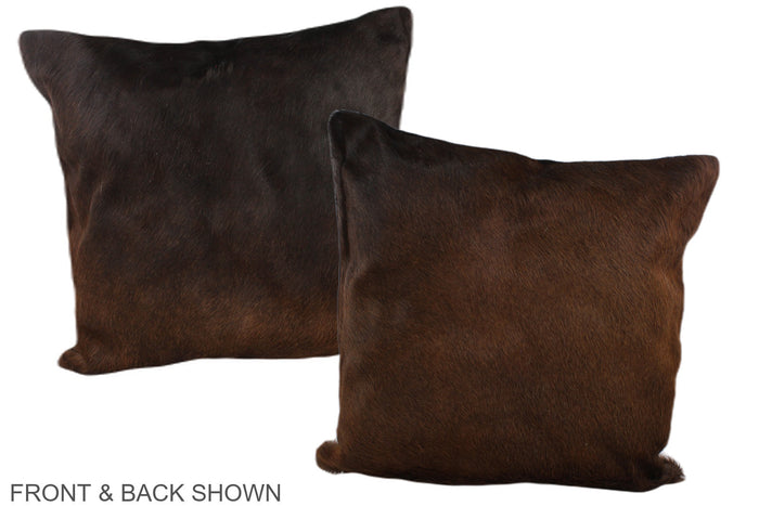 Chocolate Cowhide Pillow #A37529