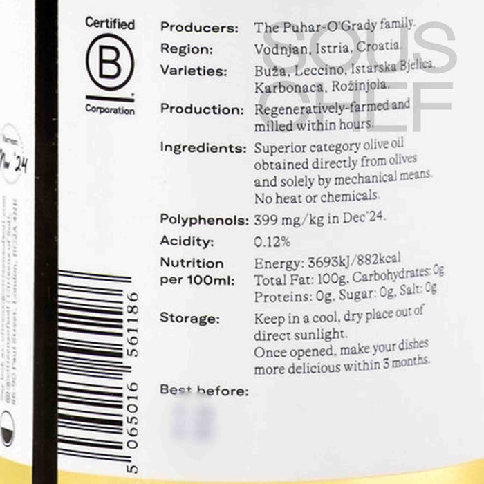 Citizens of Soil Croatian Single Estate Extra Virgin Olive Oil, 500ml