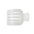 Teleties Coconut White Small Flat Square Clip