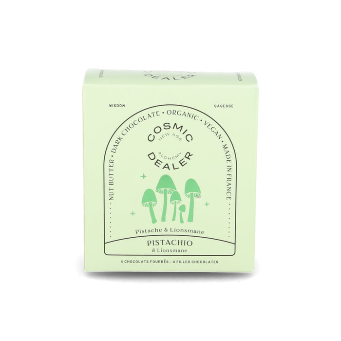 Cosmic Dealer Box of 4 Pistachio & Lions Mane Filled Chocolates, 320g