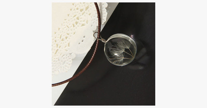Crystal Glass Ball Wish Pendant