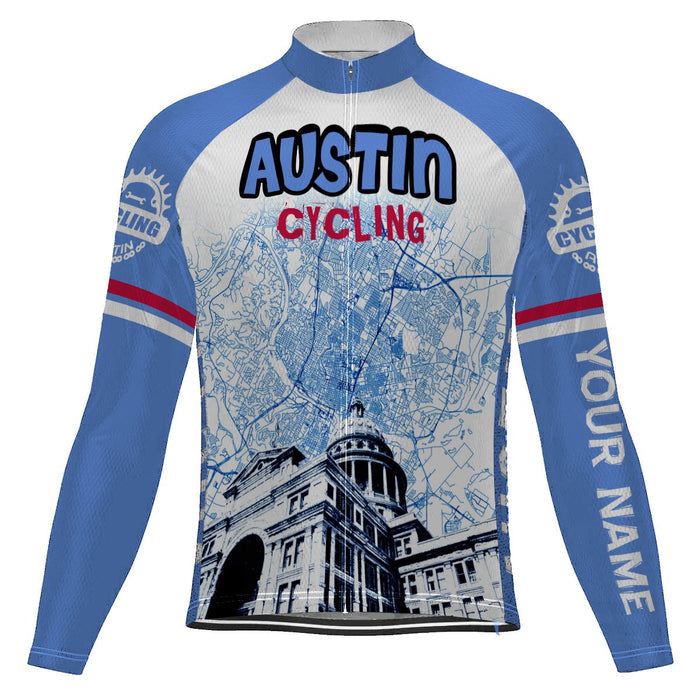 Customized Austin Long Sleeve Cycling Jersey for Men