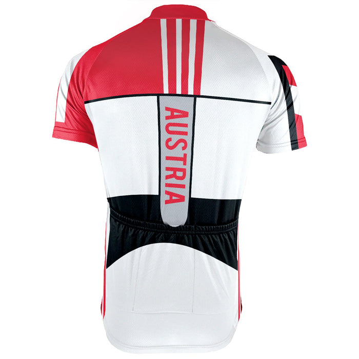 Customized Austria Short Sleeve Cycling Jersey for Men