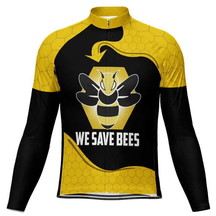 Customized Bee Long Sleeve Cycling Jersey for Men
