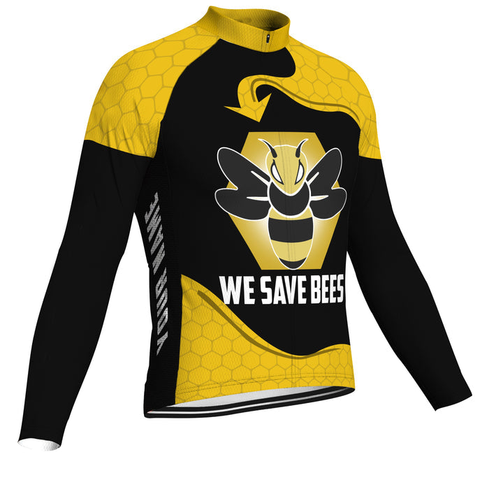 Customized Bee Long Sleeve Cycling Jersey for Men