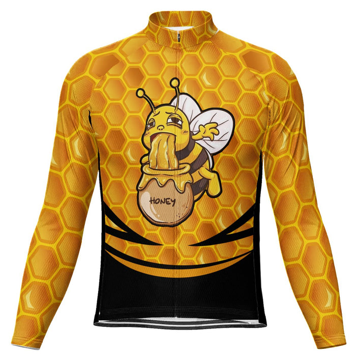 Customized Bee Long Sleeve Cycling Jersey for Men