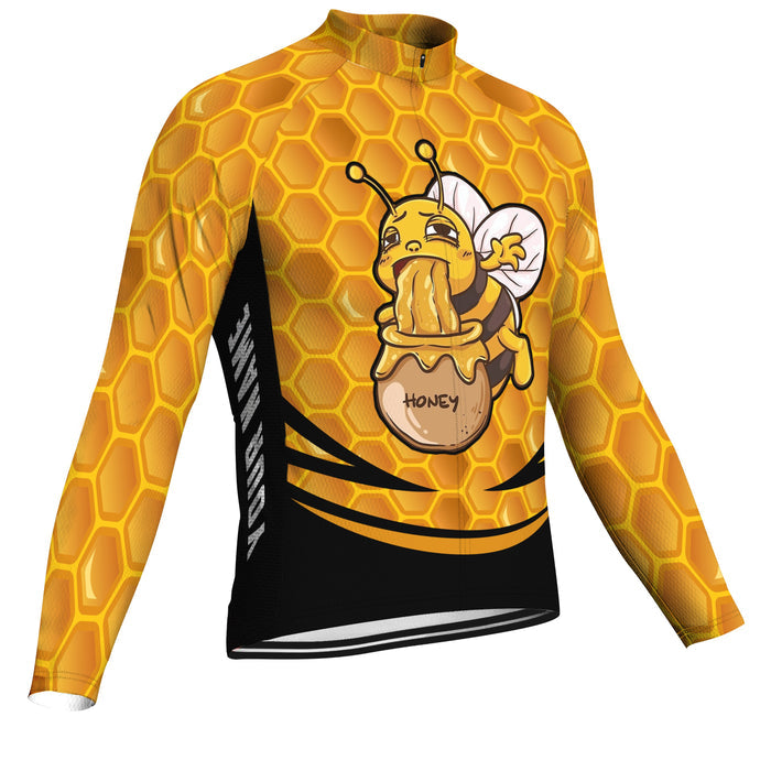 Customized Bee Long Sleeve Cycling Jersey for Men