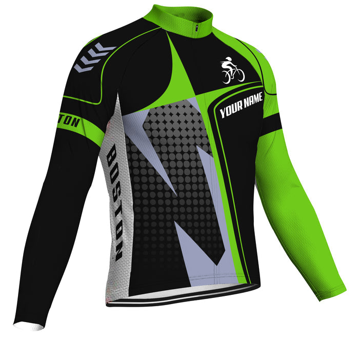 Customized Boston Winter Thermal Fleece Long Sleeve For Men