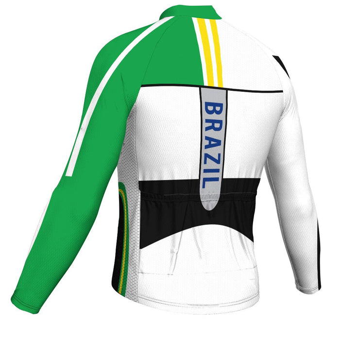 Customized Brazil Long Sleeve Cycling Jersey for Men