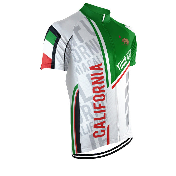 Customized California Short Sleeve Cycling Jersey for Men