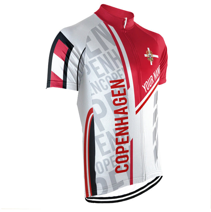 Customized Copenhagen Short Sleeve Cycling Jersey for Men
