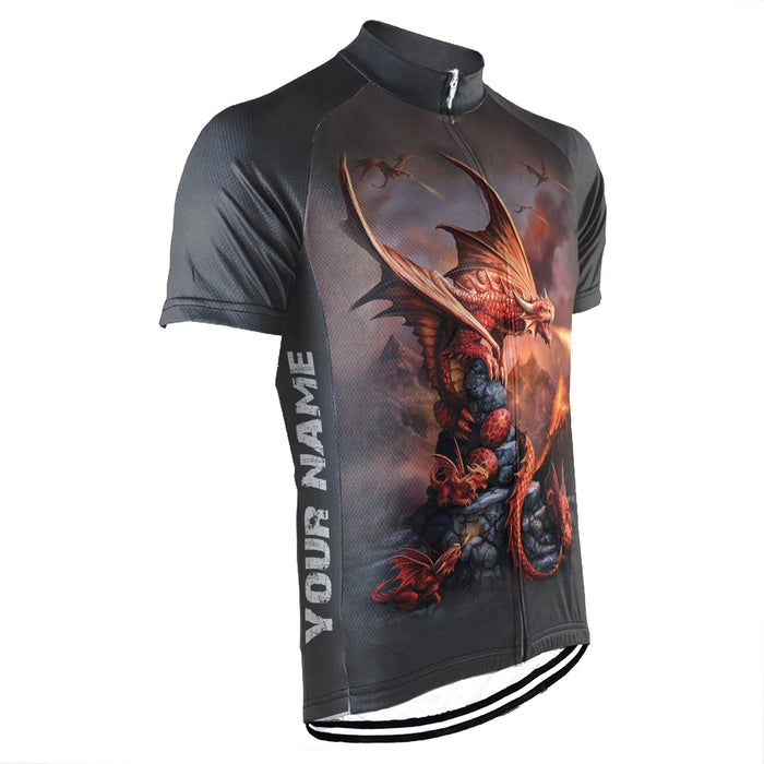 Customized Dragon  Short Sleeve Cycling Jersey for Men