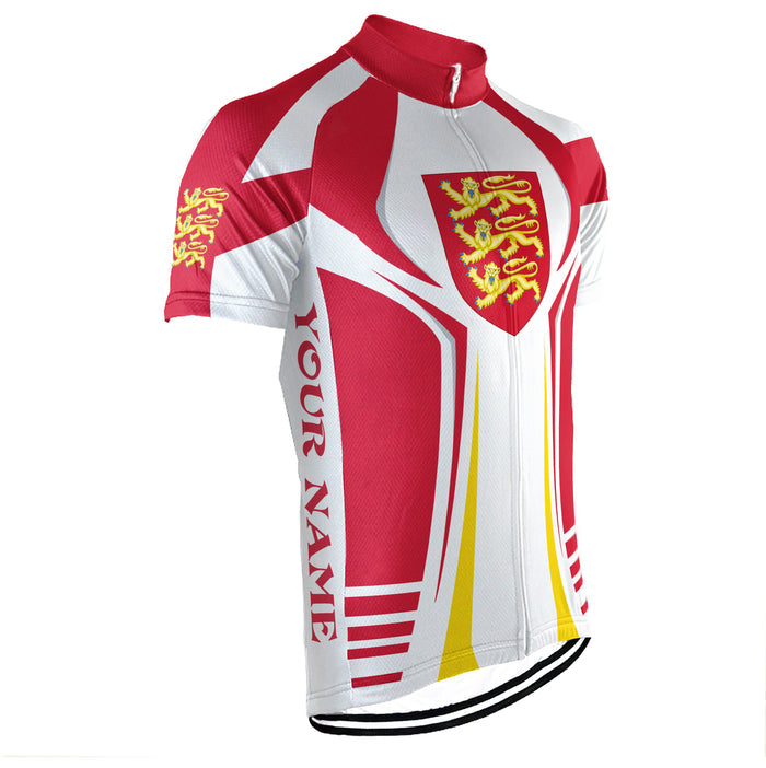 Customized England Short Sleeve Cycling Jersey for Men
