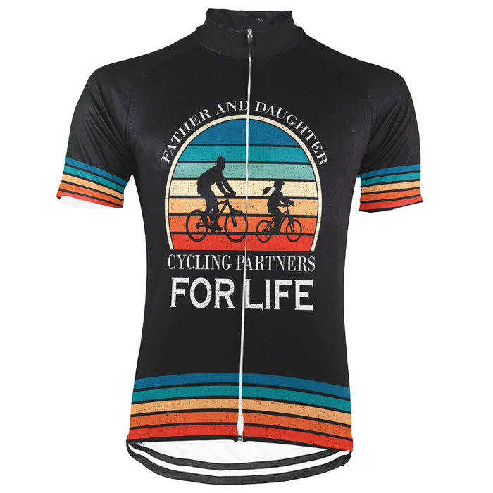 Customized Father And Daughter Short Sleeve Cycling Jersey for Men