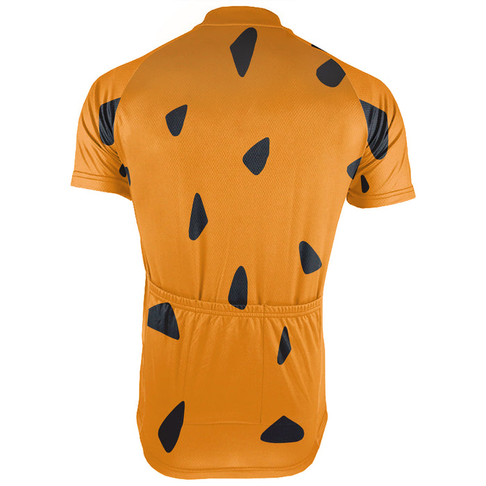 Customized Flint-Stones Short Sleeve Cycling Jersey for Men