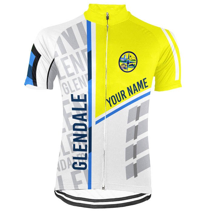 Customized Glendale Short Sleeve Cycling Jersey for Men
