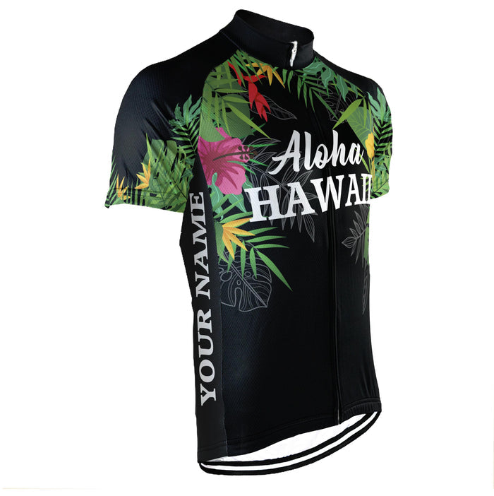 Customized Hawaii Short Sleeve Cycling Jersey for Men